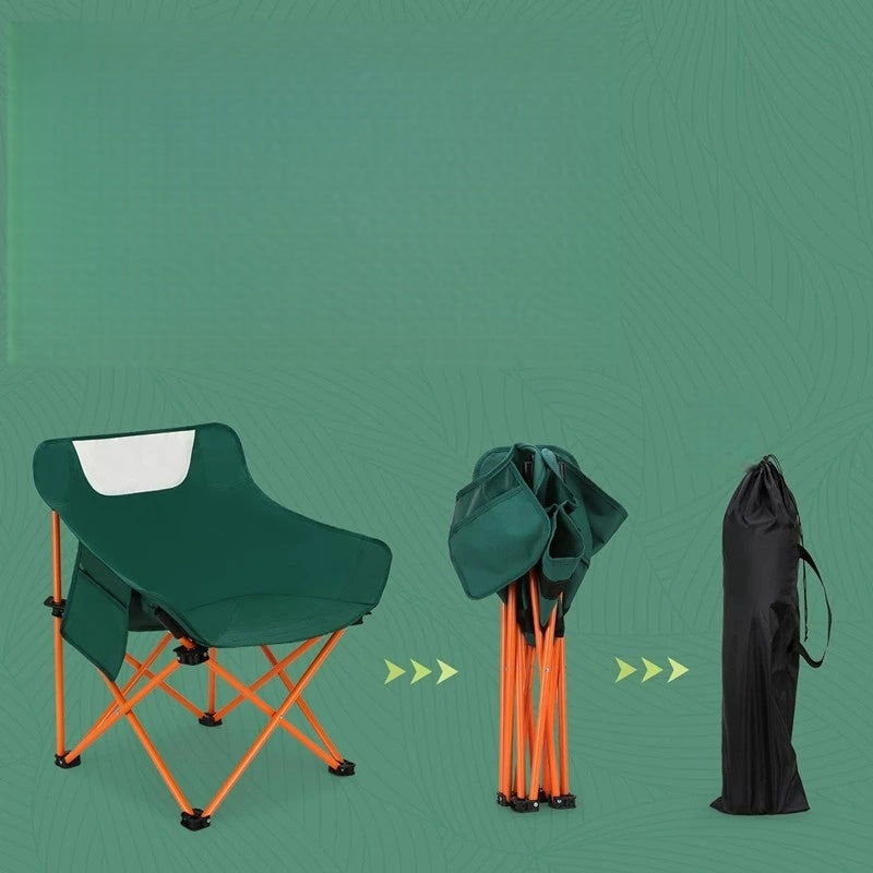 Portable Folding Camping Chair Lightweight Outdoor Moon Chair