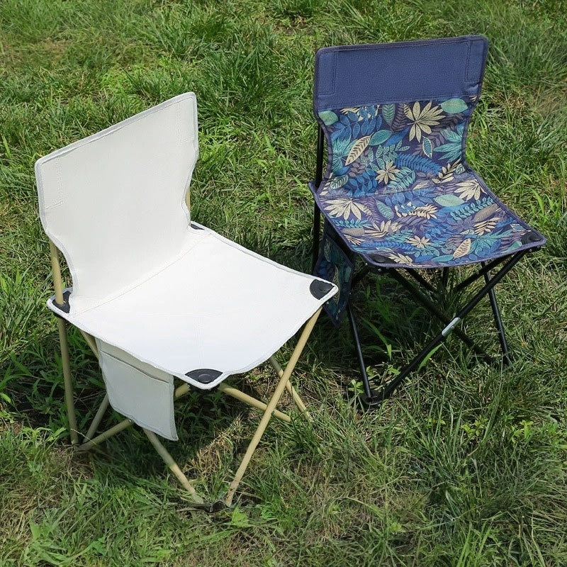 Portable Folding Outdoor Chair Oxford Fabric Camping Fishing Stool